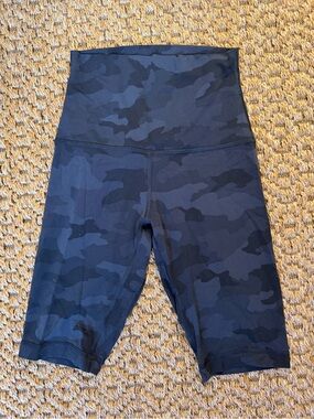 Lululemon Black Camo Bike Shorts